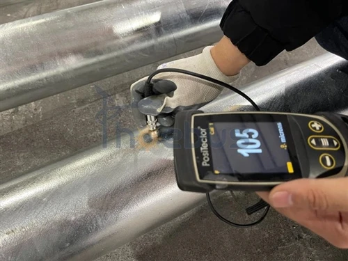 Cum să verificați calitatea galvanizării la cald-pe stâlpi înalți