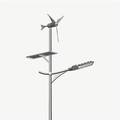 Lumină stradală hibrid solar eolian